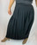 Moschino Black Pleated Long Skirt