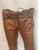 Roberto Cavalli  Leather Cognac Lace Up Pants with Snake Emblem