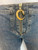 Roberto Cavalli Pocketless Snake Zipper Jeans