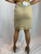 Gianfranco Ferre Jeans Nude/Tan Colored Sheer Skirt