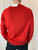 Yves Saint Laurent Pour Homme Red V-Neck Sweater