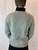 Armani Jeans 30th Anniversary Zip-Up Collar Ribbed-Arm Wool Sweater (Special Edition)