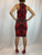 Alexander McQueen Sleeveless Red Pattern Dress