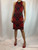 Alexander McQueen Sleeveless Red Pattern Dress