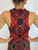 Alexander McQueen Sleeveless Red Pattern Dress