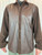 Roberto Cavalli Class Brown Corduroy & Leather Button Up Shirt/Lightweight Jacket