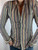 Armani Jeans Multi-Color Striped Button Up Long Sleeve Shirt
