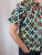 second hand Valentino Jeans Rare Polka Dot Multi Colored Retro Short Sleeve Button Up Shirt sleeve