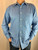 second hand Yves Saint Laurent Pour Homme Blue Long Sleeve Button Up Shirt front