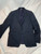 second hand Burberry 2 Button Navy Wool Suit Jacket