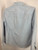 second hand Armani Jeans Baby Blue & White Pinstripe Long Sleeve Button Up Shirt back