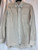 second hand Christian Dior Brown & White Pinstripe Button Up Long Sleeve Shirt front