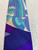 Second hand Emilio Pucci Blue/Purple/White Abstract Design Silk Tie