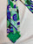 Second hand Emilio Pucci Green/Blue/Violet/White Abstract Design Silk Tie