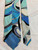 second hand Emilio Pucci Blue Hue Abstract Design Silk Tie