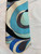 second hand Emilio Pucci Blue Hue Abstract Design Silk Tie