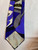 Second hand Emilio Pucci Deep Blue/Gray/Black Abstract Design Silk Tie