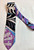 second hand Emilio Pucci Amethyst/Lavender/Sky Blue/Black Abstract Design Silk Tie