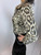 Roberto Cavalli Distressed Leopard Print Jean Jacket sleeve