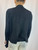 Gucci Black Suede Open Collared Blouse Top back