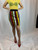 Moschino Cheap & Chic Striped Pencil Skirt