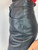 Versace Straight Leg Black High Rise Leather Pants pocket