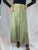 Chanel Buttoned Long Linen Skirt Vintage front