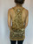 Dolce & Gabbana Gold Sequin Mesh Racerback Tank Top back