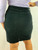 Blumarine Black Velvet Pencil Skirt back