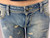 Just Cavalli Tan Tinted Distressed Jeans second hand waist