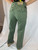 Dolce & Gabbana Green Khaki Straight Leg Pants NWOT back side