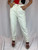 Armani Jeans Off White High Rise Pants Vintage front