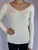 Dolce & Gabbana Open V Neck Ribbed Sweater front