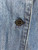 Moschino Jeans Denim Ruffle Top button