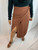 Moschino Jeans Rust Colored Wrap Skirt front