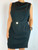 Diane von Furstenberg Black Belted Cowl Neck Draped Dress front