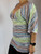 Missoni Blue Multicolor Striped Knit Tunic Top side