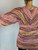 Missoni Coral Multicolor Striped Knit Tunic Top back