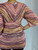 Missoni Coral Multicolor Striped Knit Tunic Top back