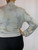 Giorgio Armani Beaded Gray Bomber Sweater Jacket back