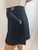 Versace Black Zippered Pockets Flared Mini Skirt Vintage side