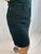 Armani Jeans Black Double Dart Straight Skirt side