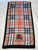 Burberry Black Logo / Trim Plaid Cotton Scarf