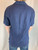 Armani Jeans Navy Linen Short Sleeve Button Up back