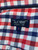 Armani Jeans Red/White/Blue Plaid Gingham Button Up tag