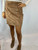 Dolce & Gabbana Faux Fur Light Brown Soft Skirt