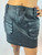 Armani Jeans Shimmer Coated Black Denim Skirt