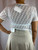 Fendi Vintage White Mesh Zucca Top