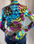 Missoni Colorful Abstract Patterned Silk Button Up Top