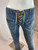 Roberto Cavalli Tie Up Medium Wash Jeans
